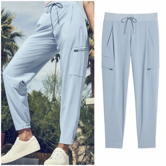 Athleta Pants - NWT Athleta Go Far Travel Pant in Blue Star Size 10